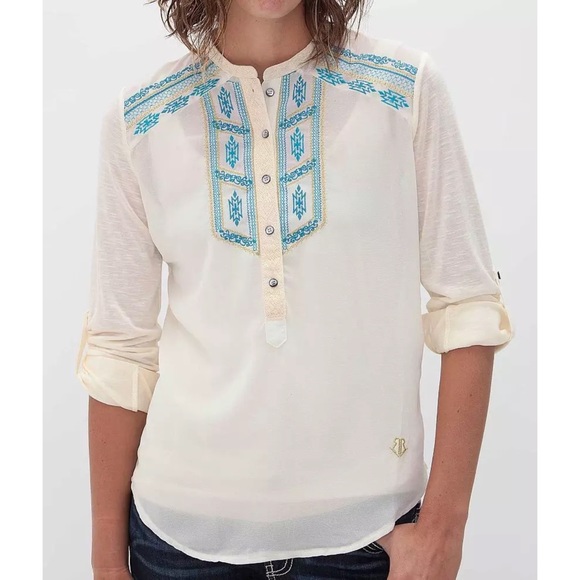 Roar Electric Wilderness Henley Top - Picture 3 of 10